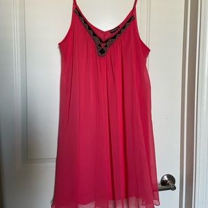 Express Babydoll Dress, Hot Pink, L